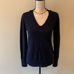 J. Crew soft Mohair blend Navy sweater l/s sz M